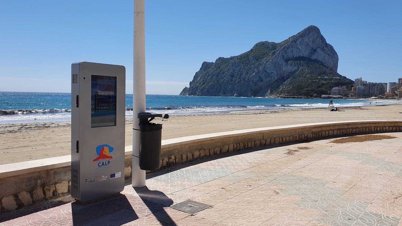 Imatge de la platja de La Fossa a Calp