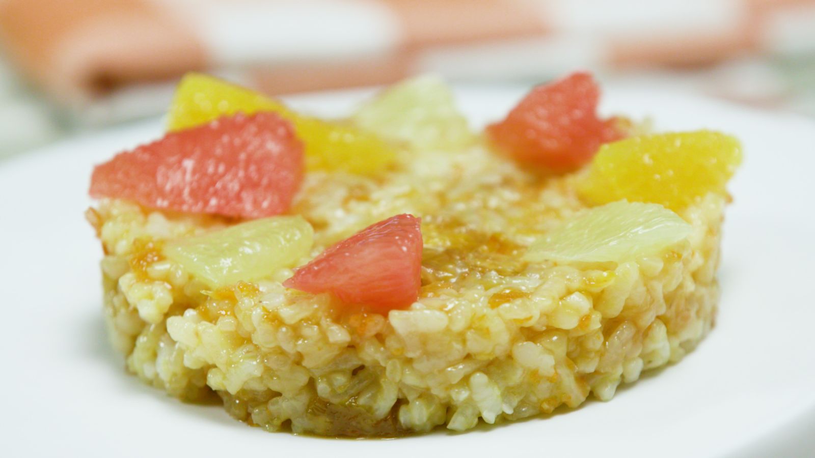 Arròs amb taronja, oli d'oliva i altres cítrics