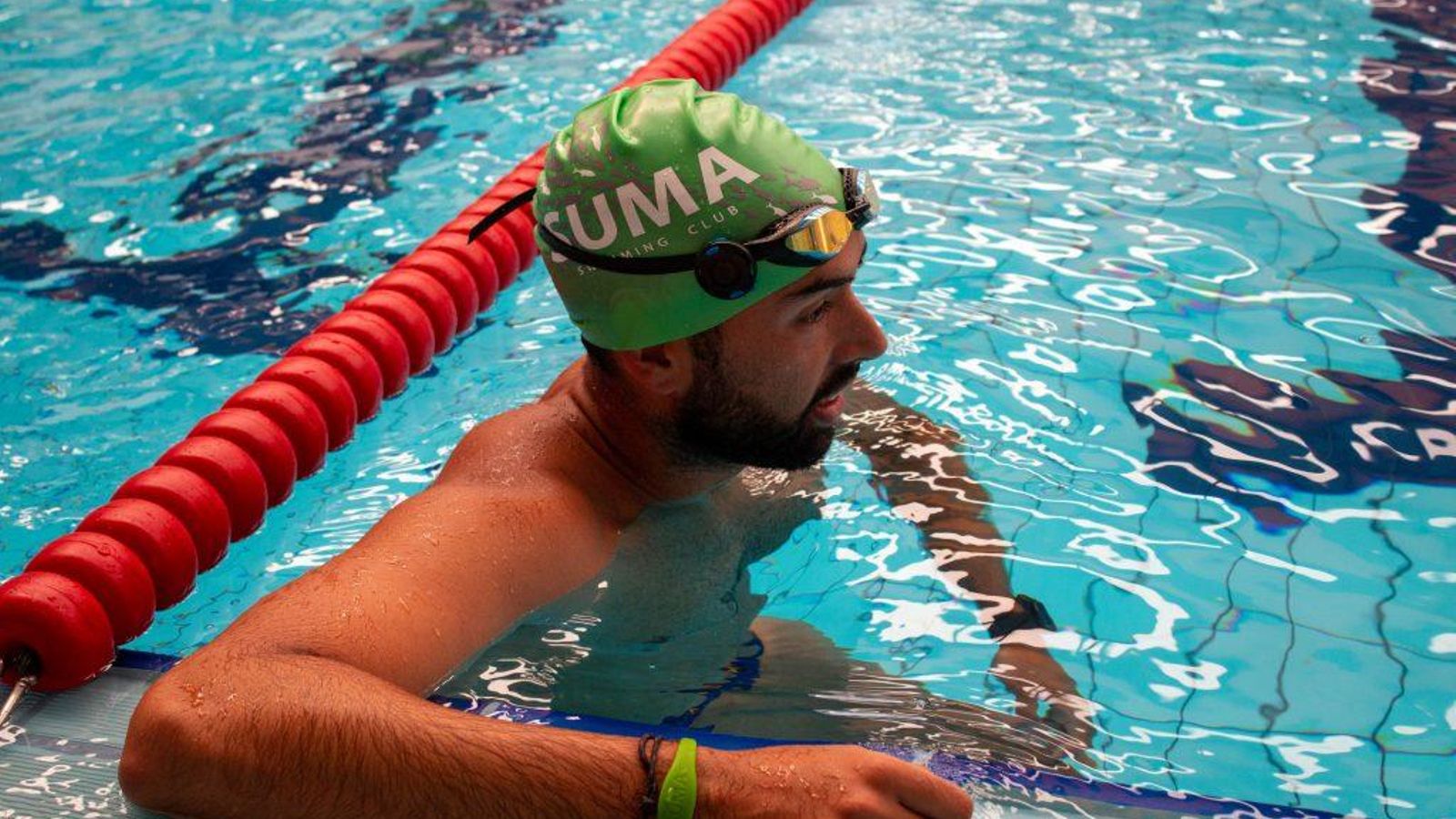 El sistema Nagi Smartpool, instal·lat en les ulleres de bussejar
