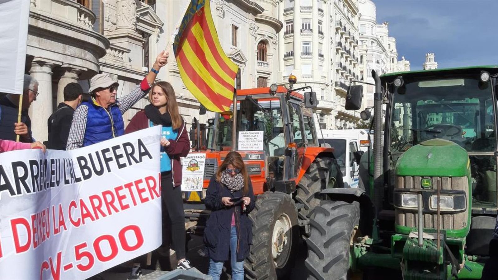 Manifestació contra la reconfiguració de l’autovia del Saler, en una imatge d’arxiu