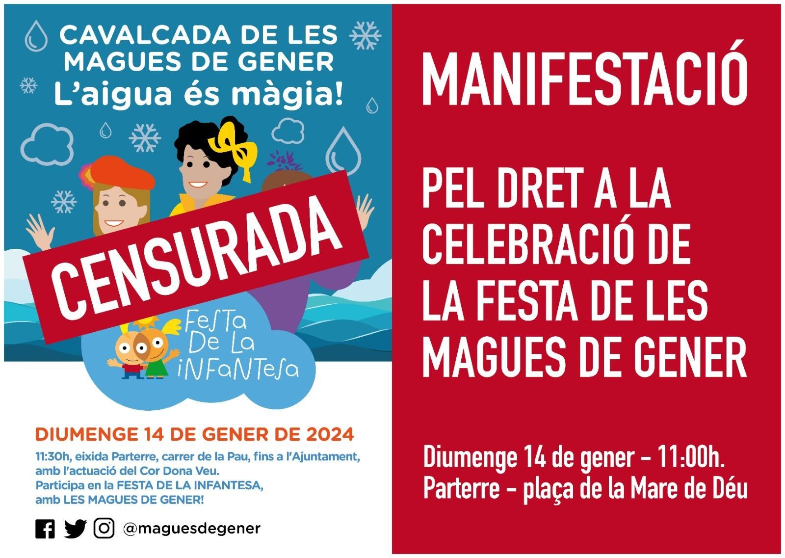 L'organització de la 'Festa de la infantesa' convoca una manifestació