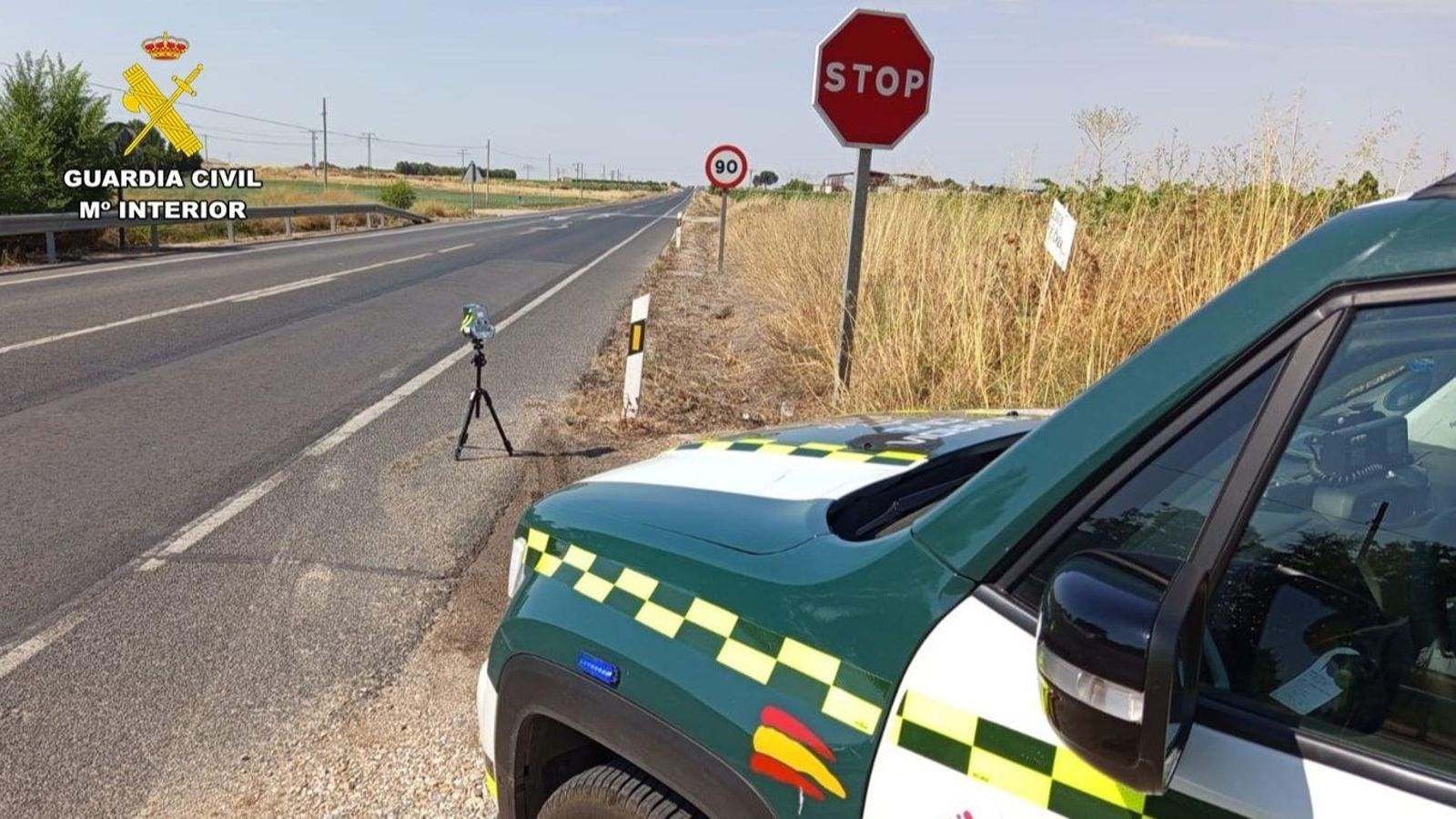 Control de velocitat de la Guàrdia Civil