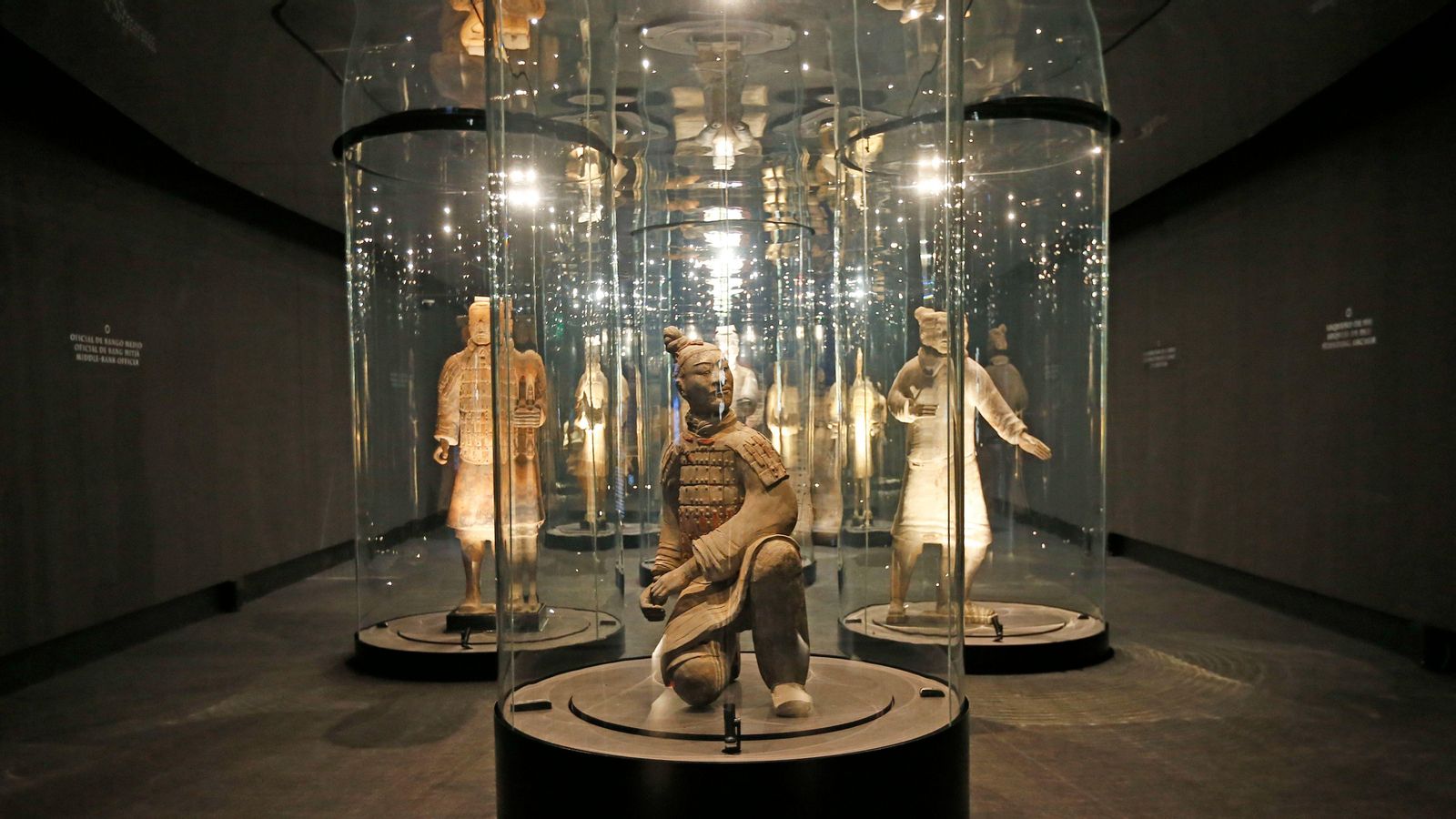 El visitant trobava alguns guerrers dins de càpsules de vidre, un aspecte que ha valorat l'ADCV