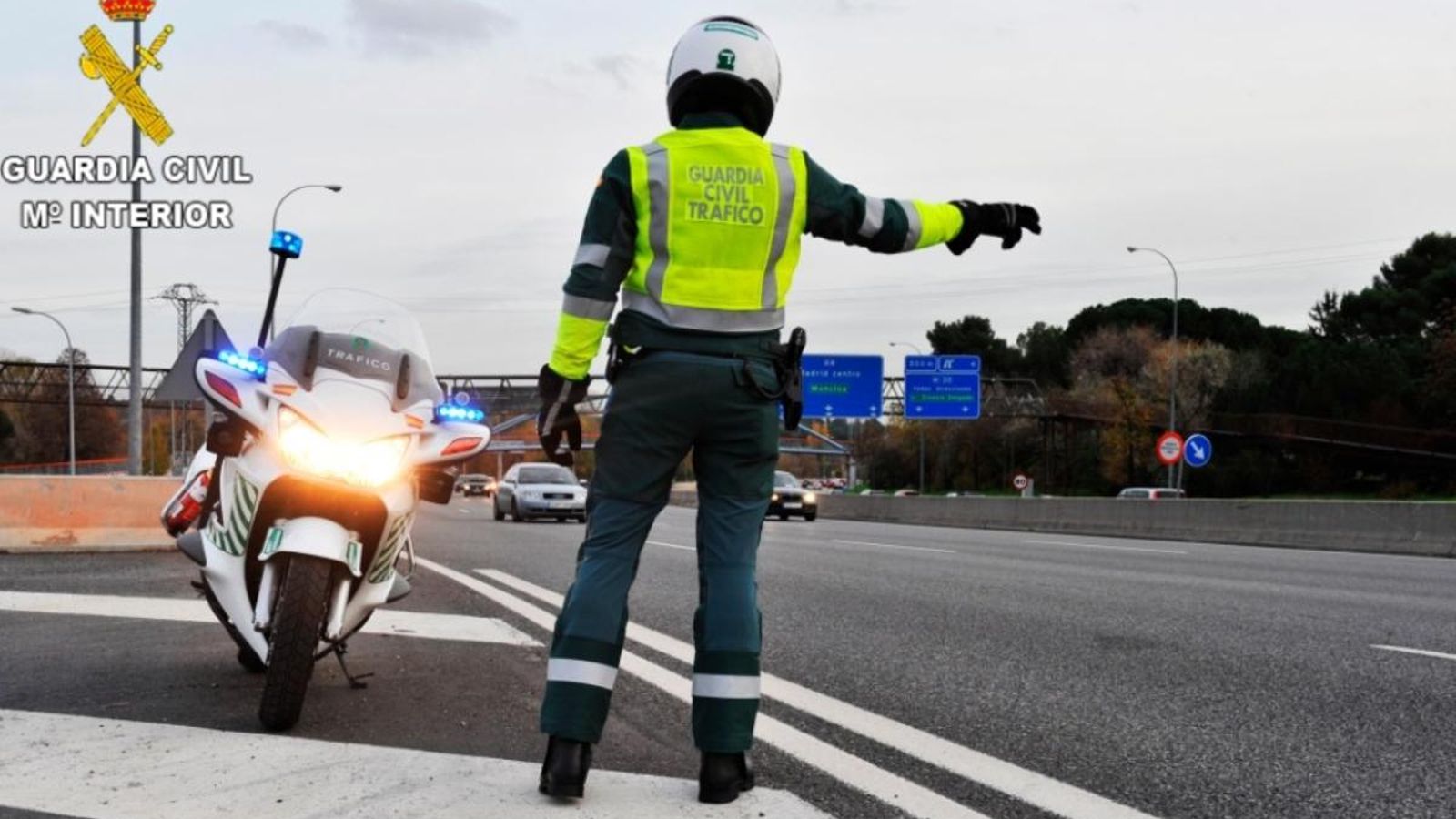 Dispositiu de control de trànsit de la Guàrdia Civil