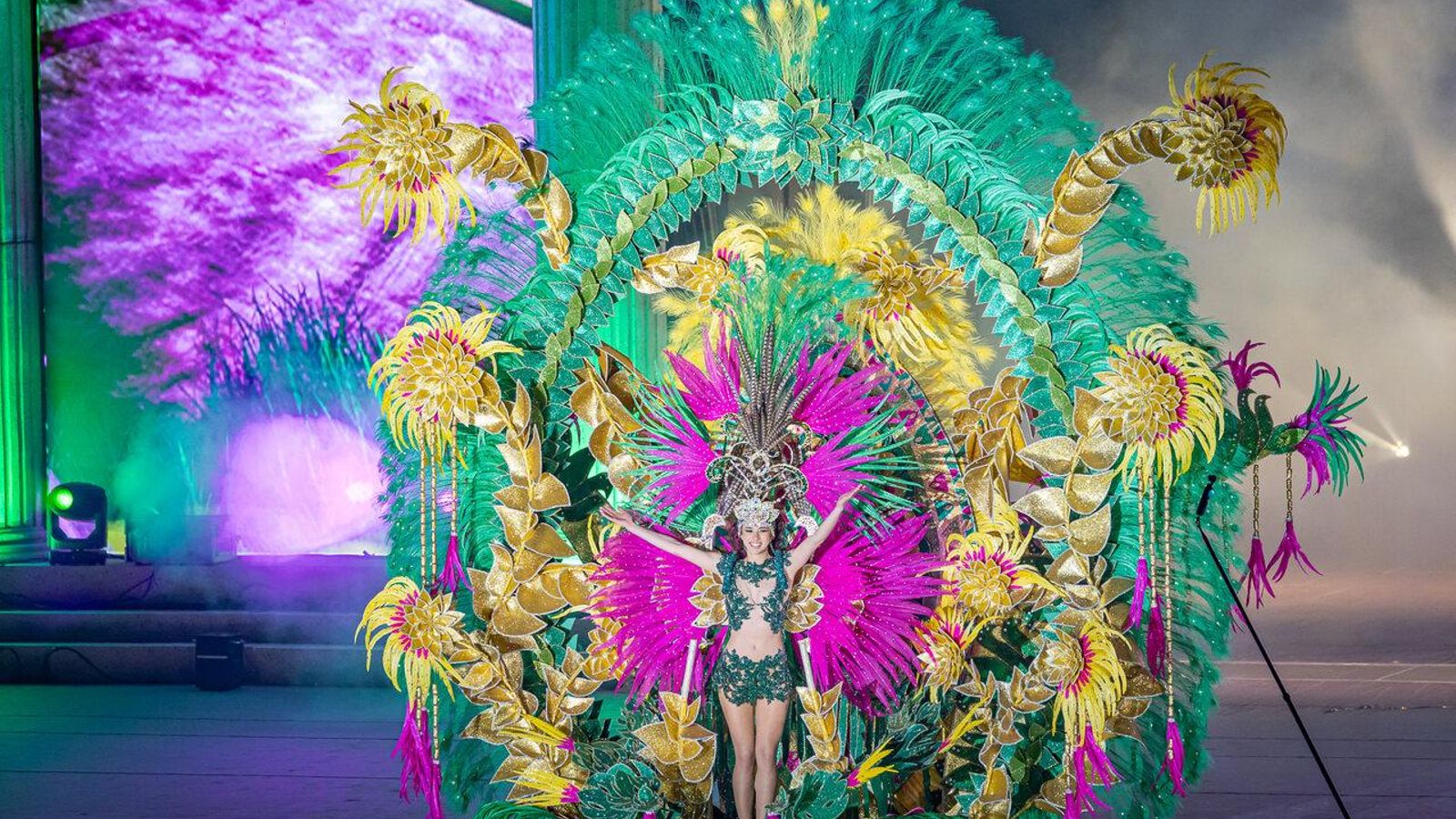 La reina de la comparsa Marxeta 87 en l'edició anterior del Carnaval de Vinaròs