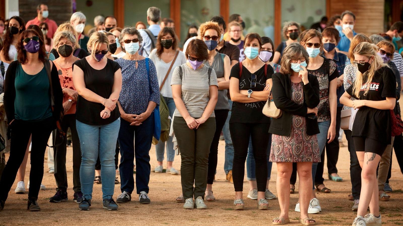 Concentració contra la violència masclista