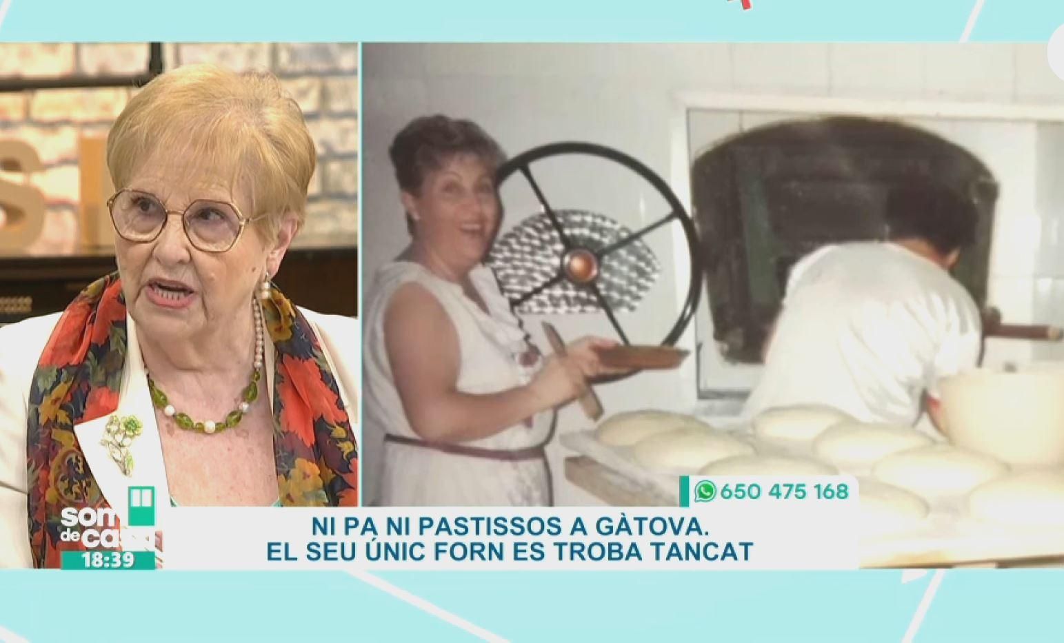 Amparo ha sigut la fornera de Gatova tota la seua vida Amparo ha sigut la fornera de Gatova tota la seua vida