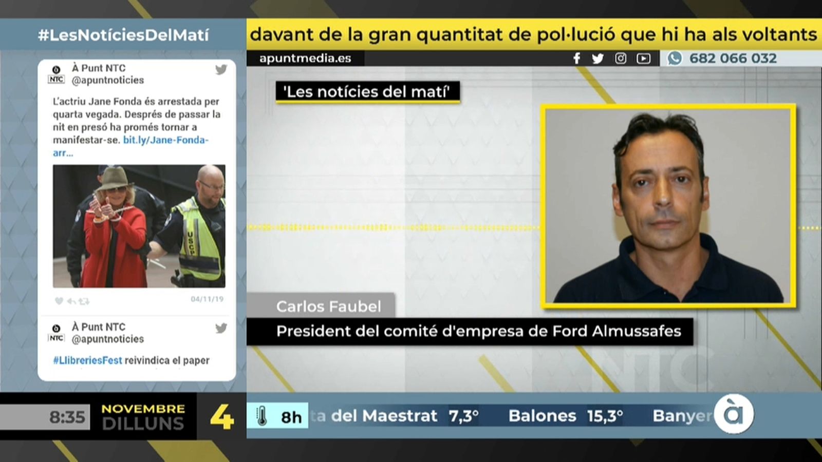 04.11.2019 | NM Comença la primera de les cinc parades previstes en Ford Almussafes