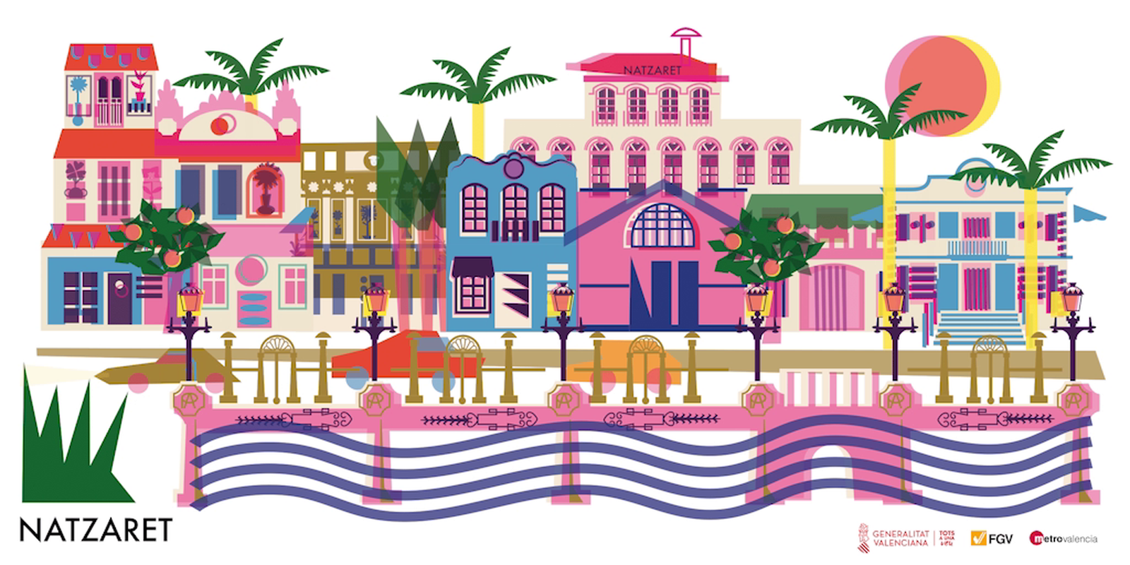 Imatge de la parada Natzaret, elaborada per Elga Fernández Lamas