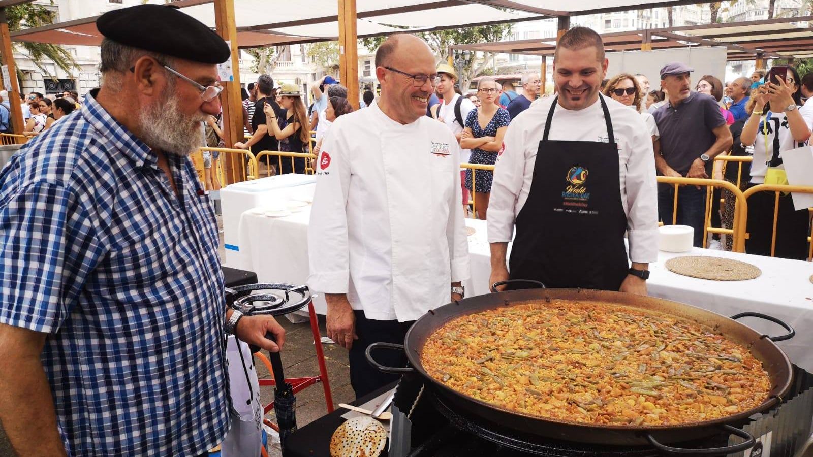Rafael Vidal, del restaurant Levante de Benissanó, participant a l'edició del World Paella Day de 2019