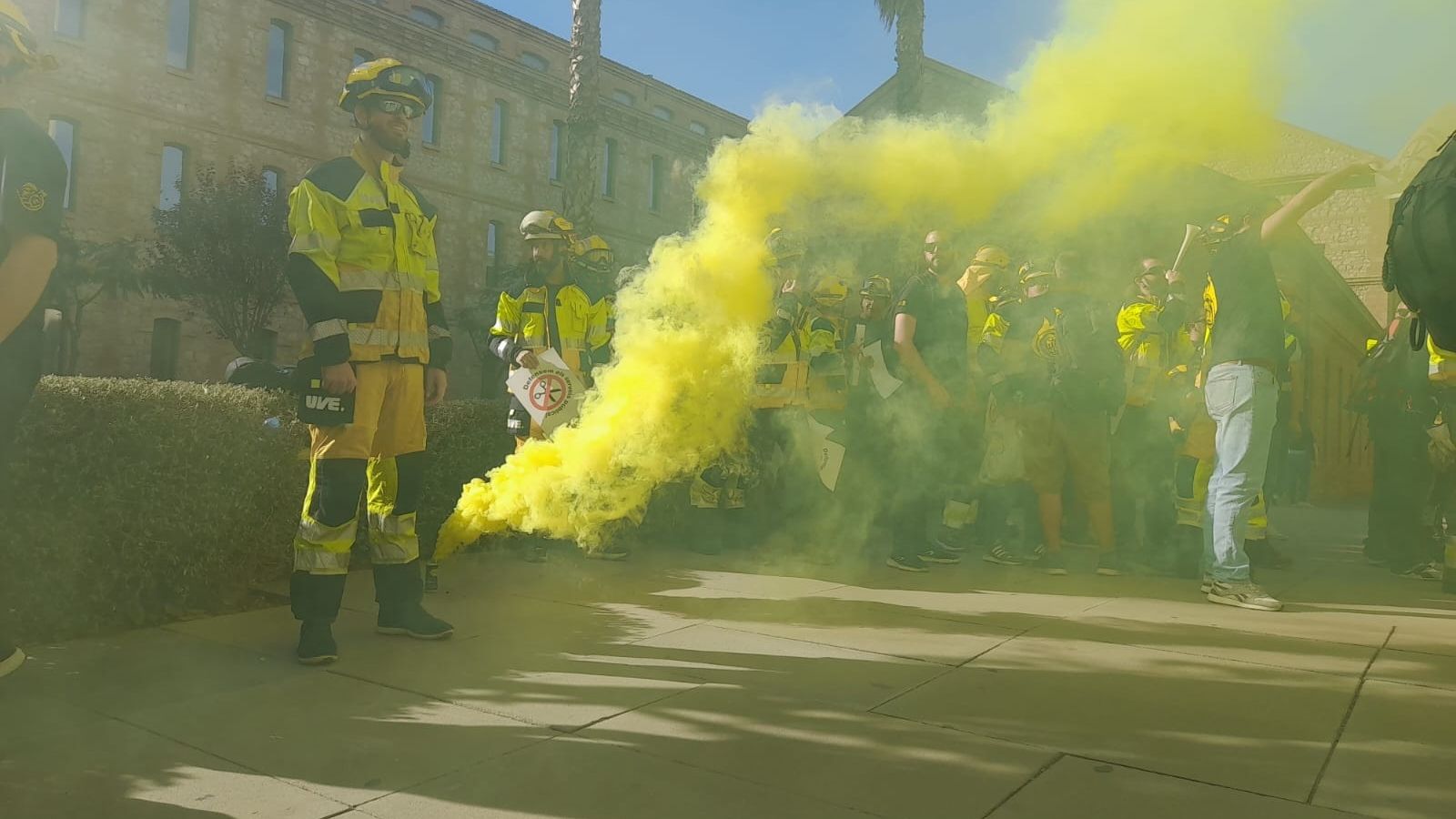 Concentració de bombers forestals