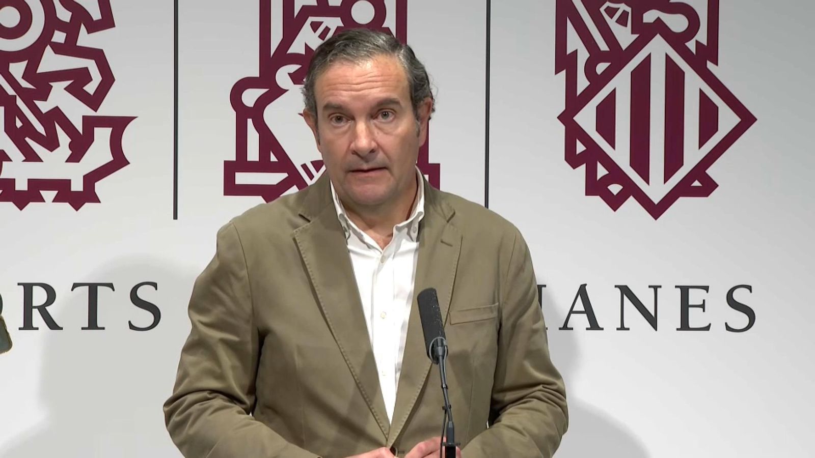 El nou síndic del Partit Popular, Fernando Pastor, en la roda de premsa d'este dimecres