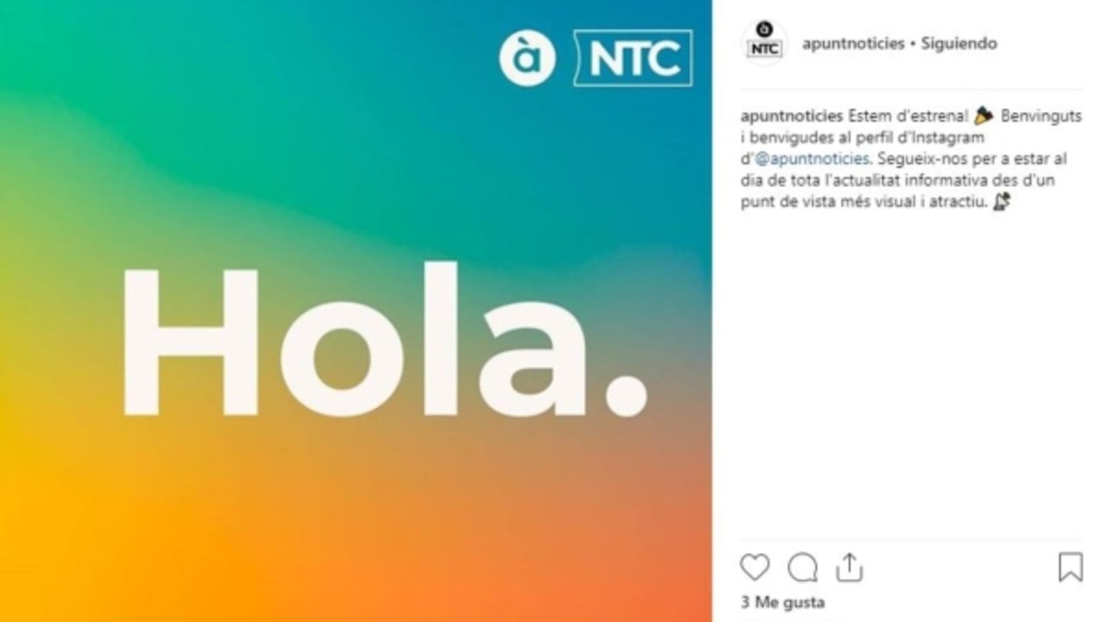 09.10.2018 | Xarxes | Estrenem perfil de Notícies en Instagram