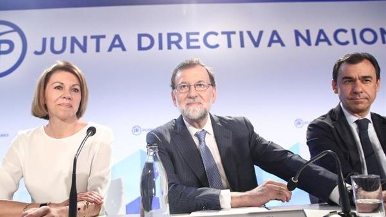 El president del Partit Popular, Mariano Rajoy, durant la Junta Directiva Nacional del PP