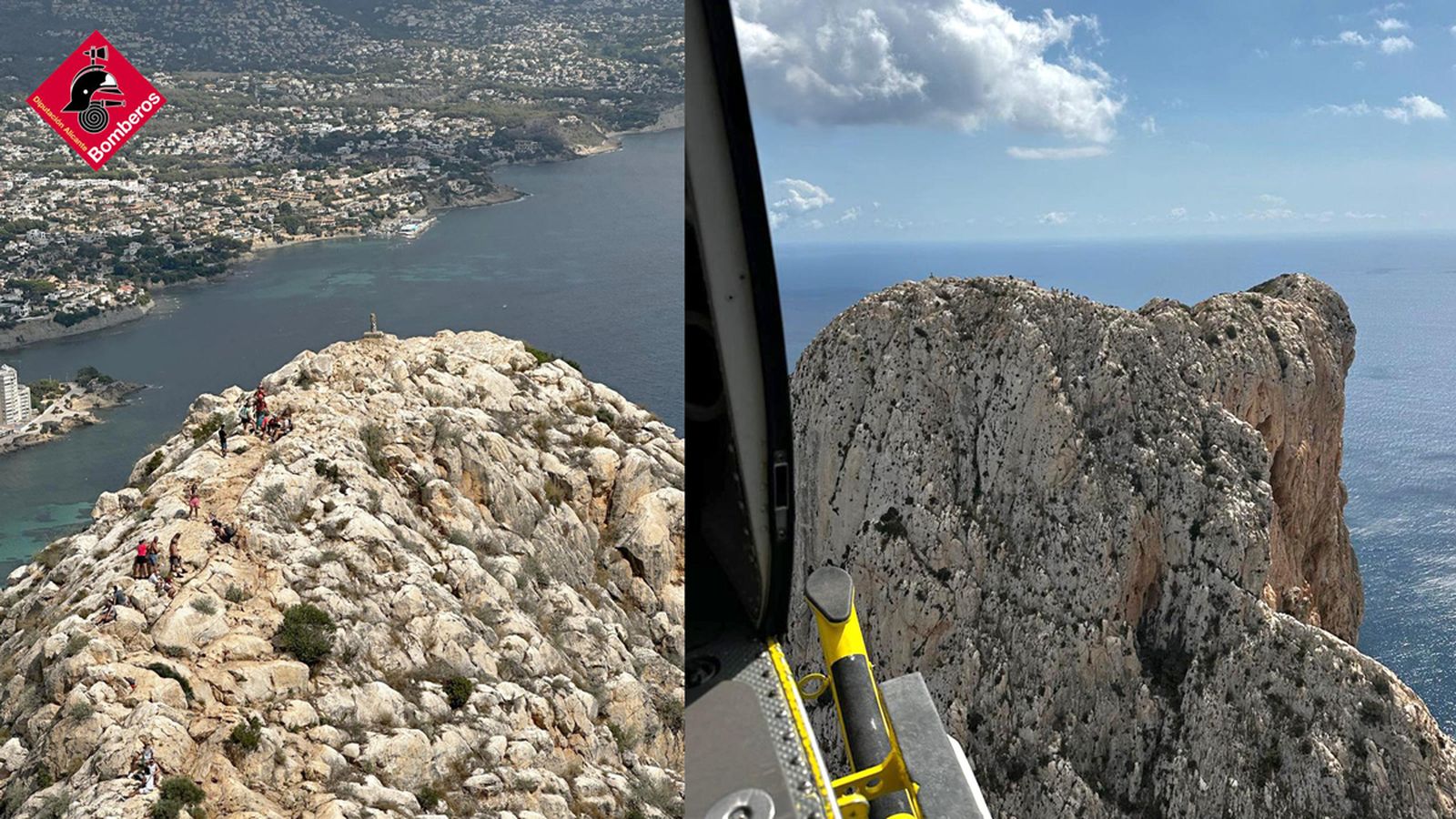 Imatges aèries del rescat