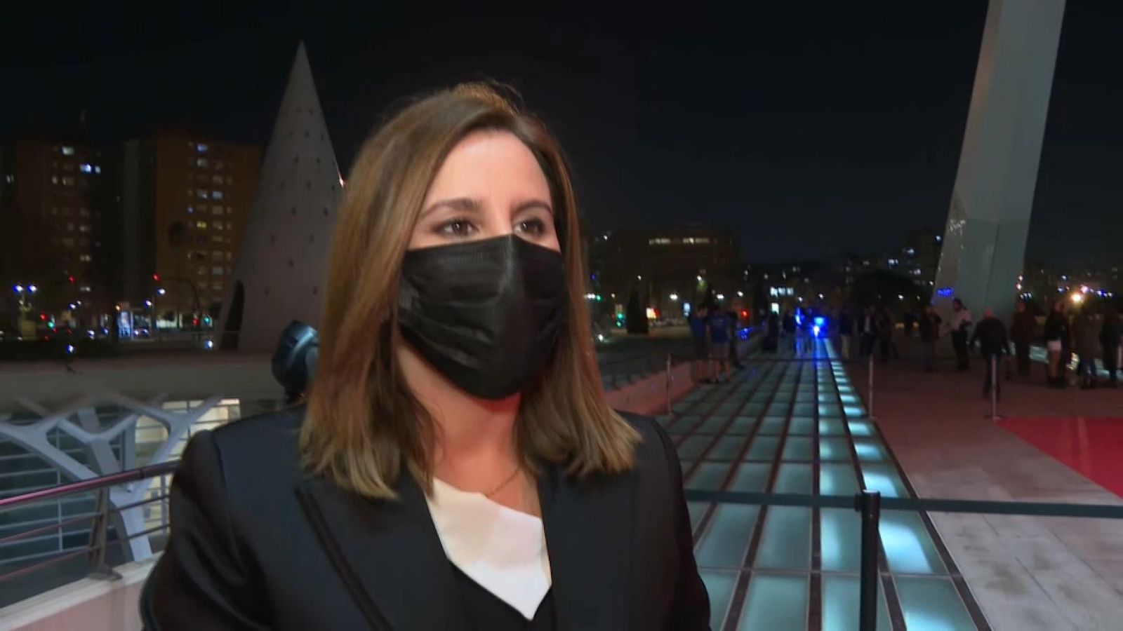 María José Català abans d'assisstir a l'entrega dels premis Michelin d'Espanya i Portugal a València