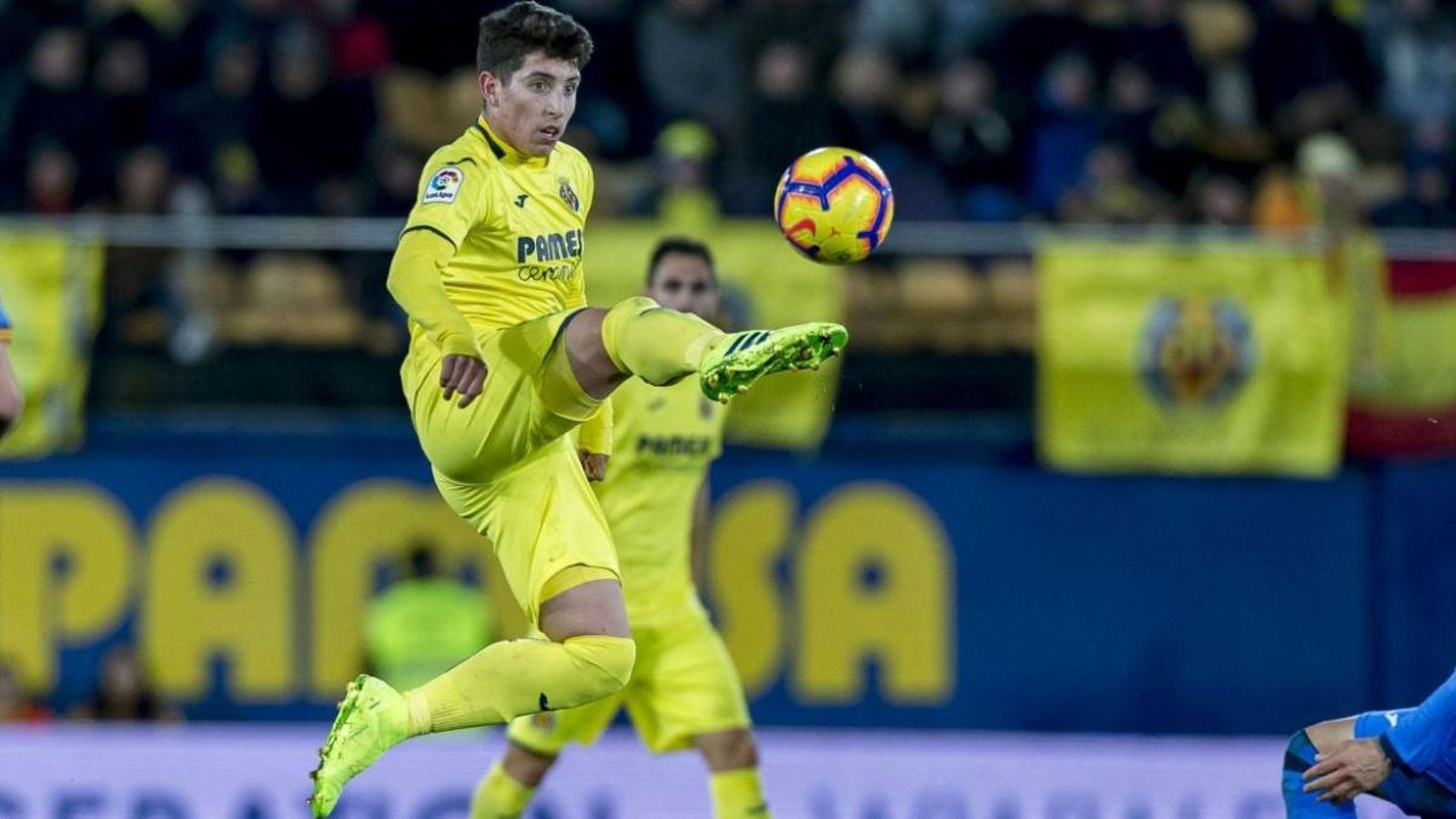 Santi Cáseres, en un partit amb el Vila-real
