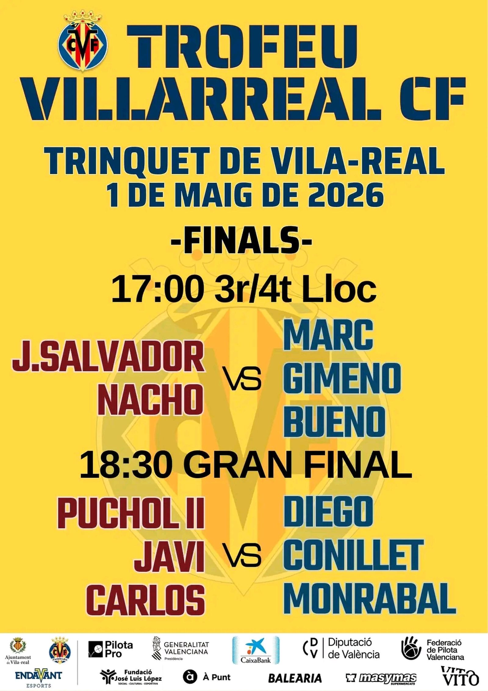 Cartell Trofeu VillarrealCF