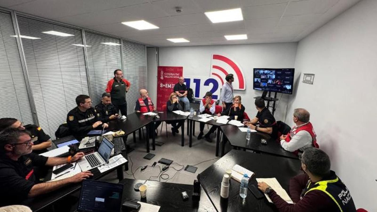 Reunió del Cecopi l'endemà de la dana
