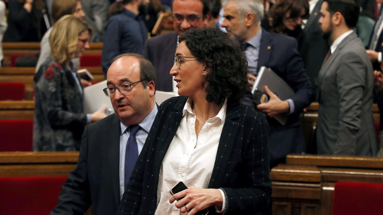 Marta Rovira després de la celebració del ple d'investidura