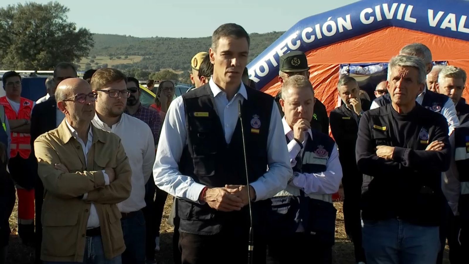 Pedro Sánchez, este dimecres, a Urda