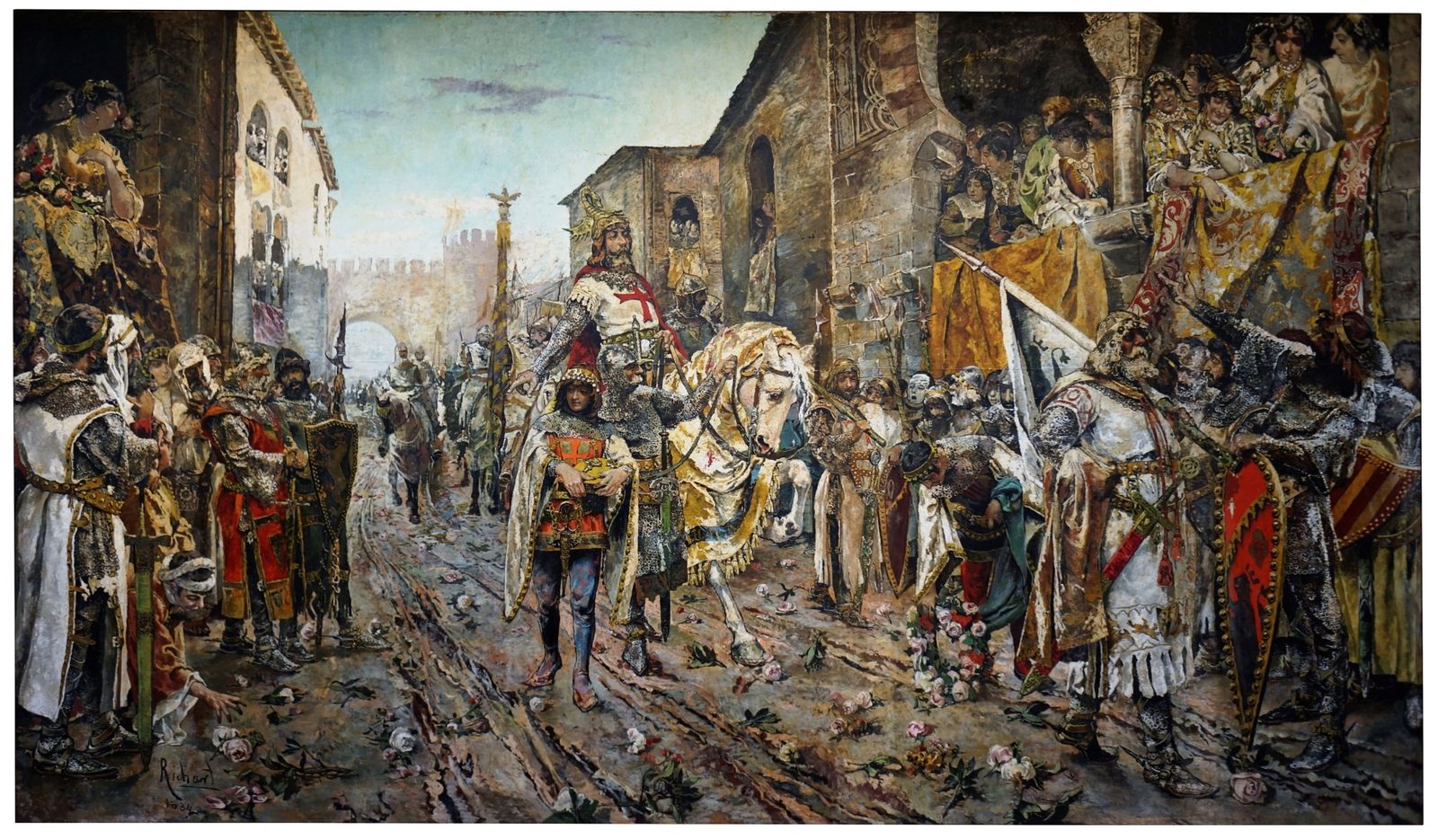 Entrada triomfal a València del rei Jaume el Conqueridor, oli del pintor castellonenc Fernando Richart Montesinos  ©Museo Nacional del Prado
