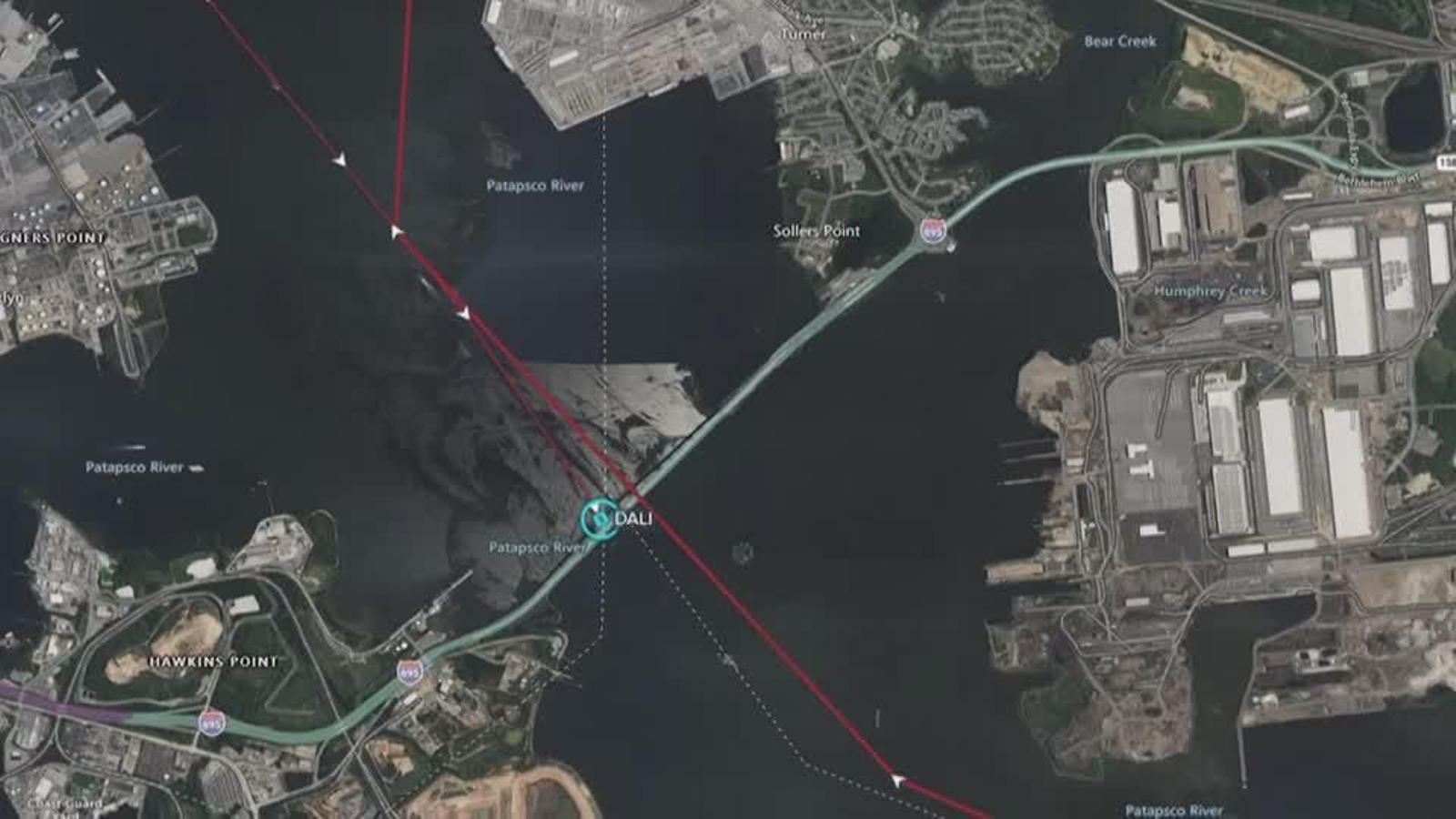 Dades de seguiment de la plataforma LSEG, moment abans de l'accident