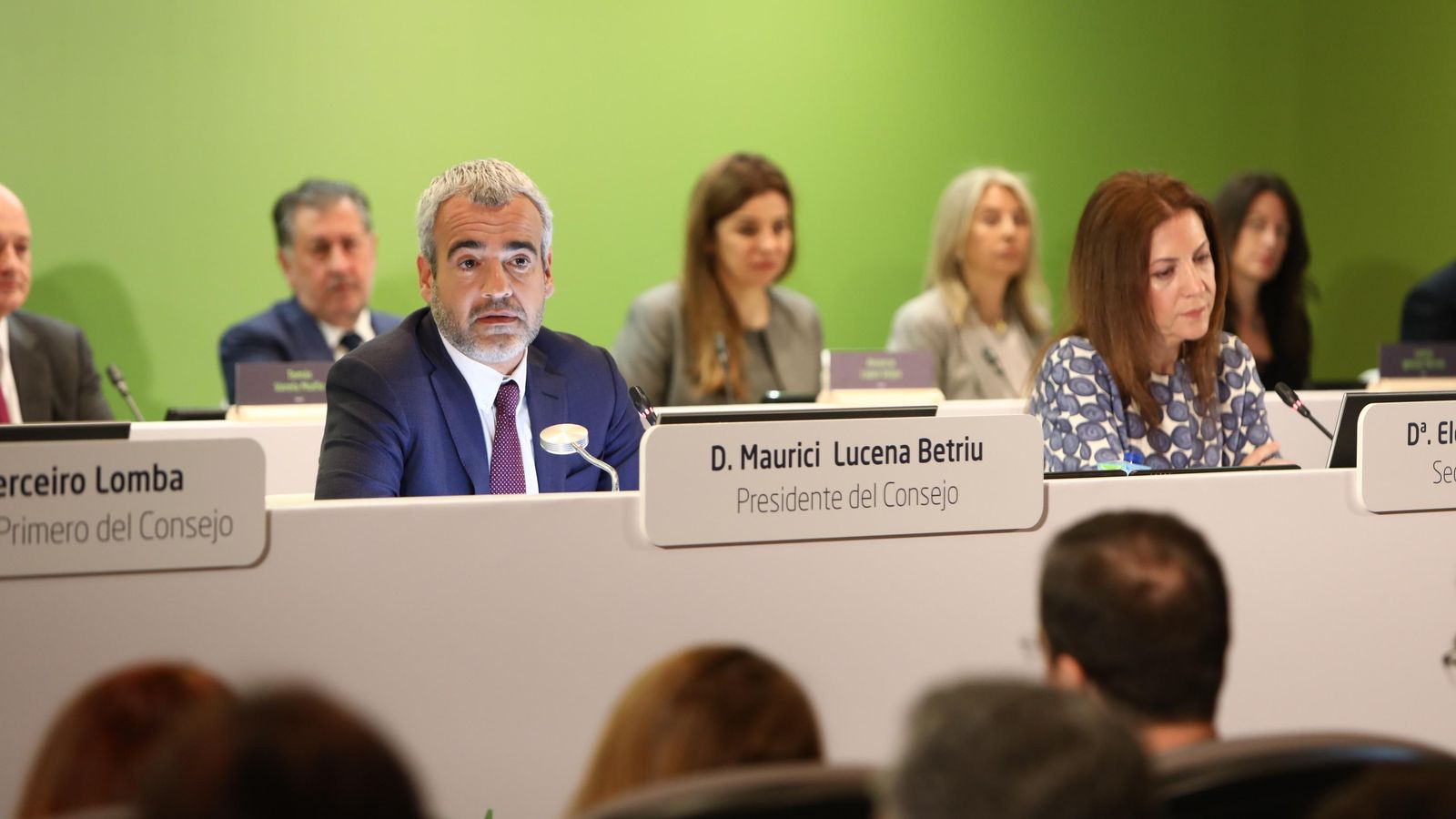 El president i conseller delegat d'Aena, Maurici Lucena, durant la junta d'accionistes de la societat aquest dijous