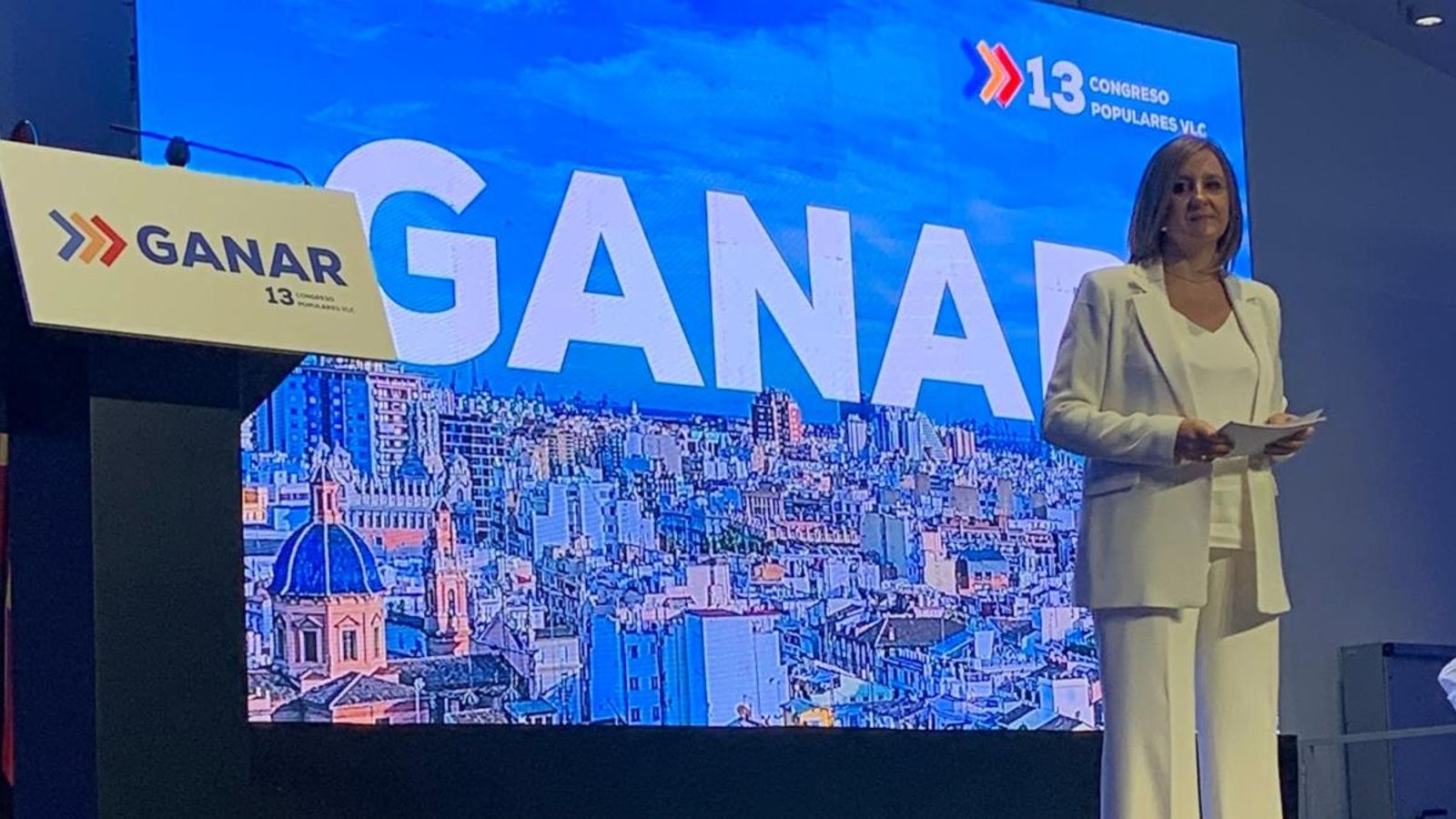 La candidata a la presidència del PP de València, Maria José Català, aques divendres