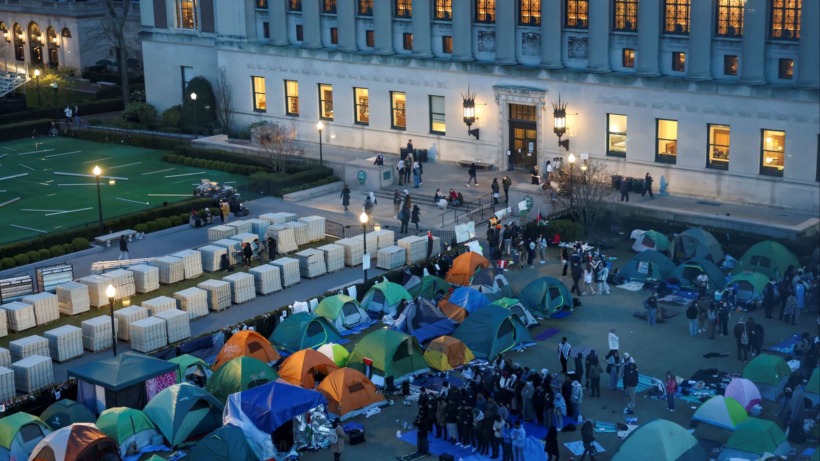 Manifestació a la Universitat de Colúmbia
