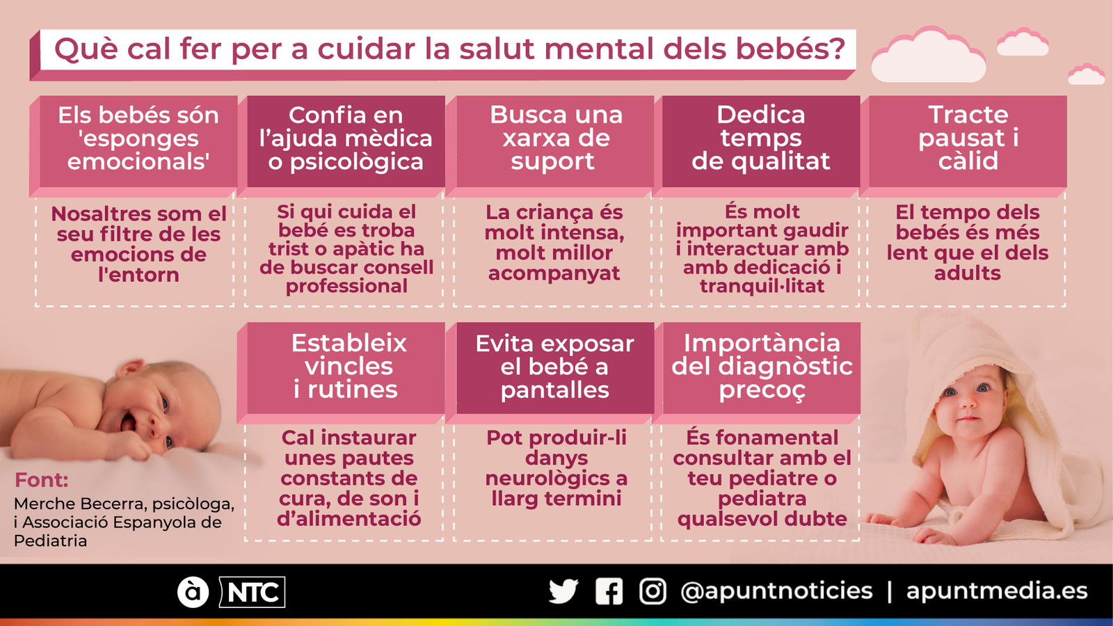 Què cal fer per a cuidar la salut mental dels bebés