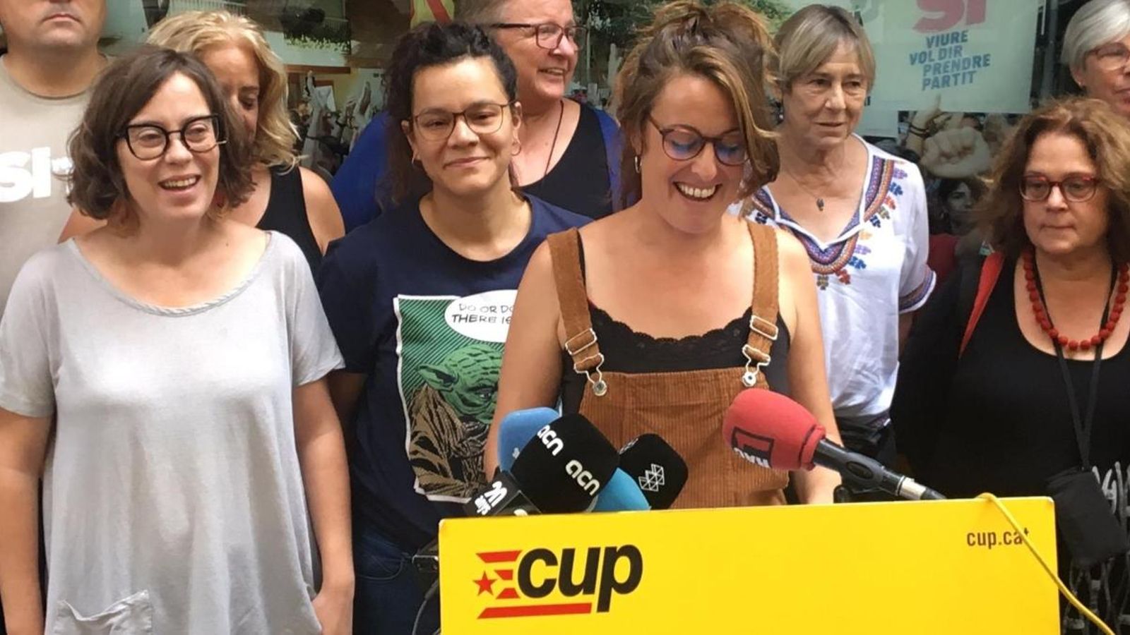 Mireia Vehí, en la roda de premsa