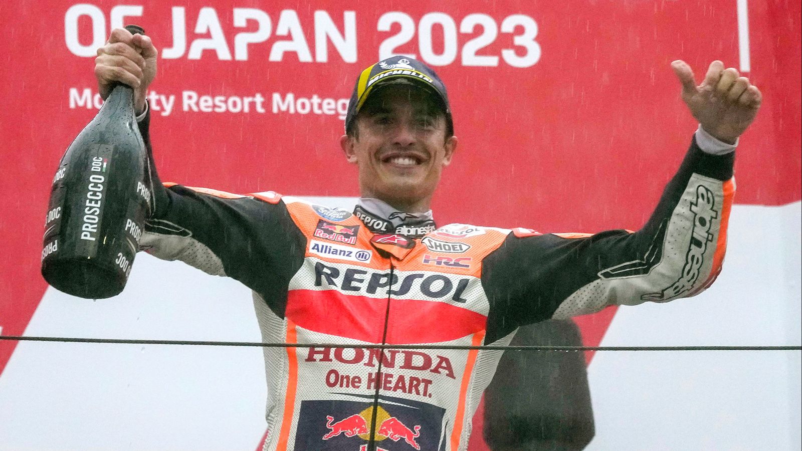 Márquez en l'última carrera a Suzuka on va ser tercer
