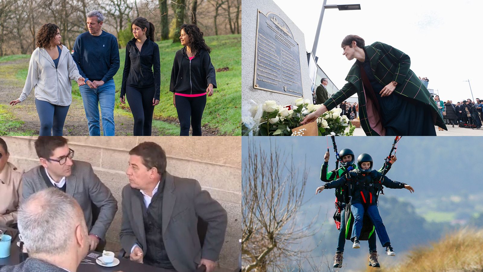 Candidats dels partits amb més intenció de vot a la Xunta de Galícia durant la jornada de reflexió de les eleccions gallegues