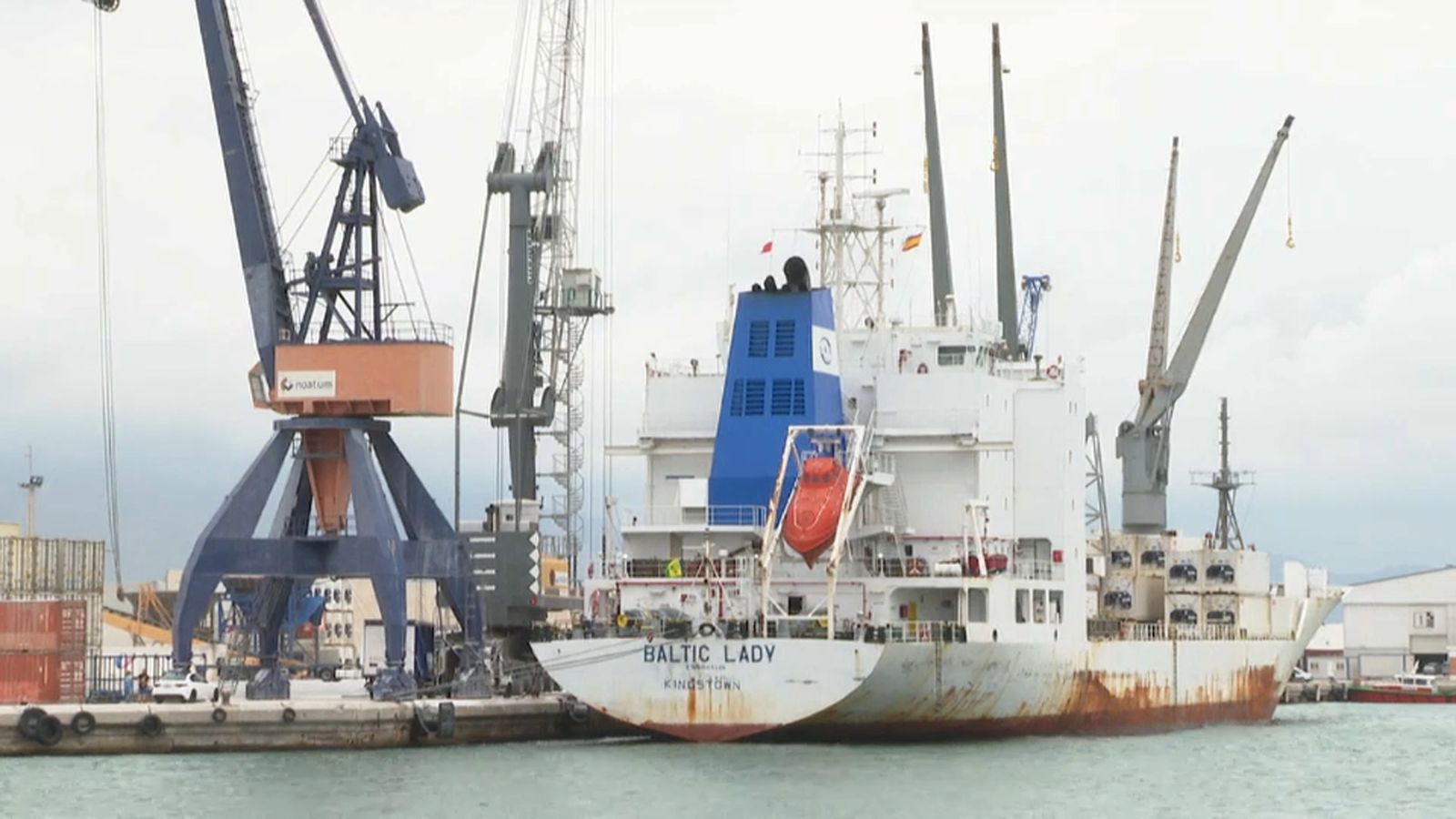 El Baltic Lady ha arribat aquest divendres a Castelló amb 2.500 tones de taronges procedents de l’Argentina