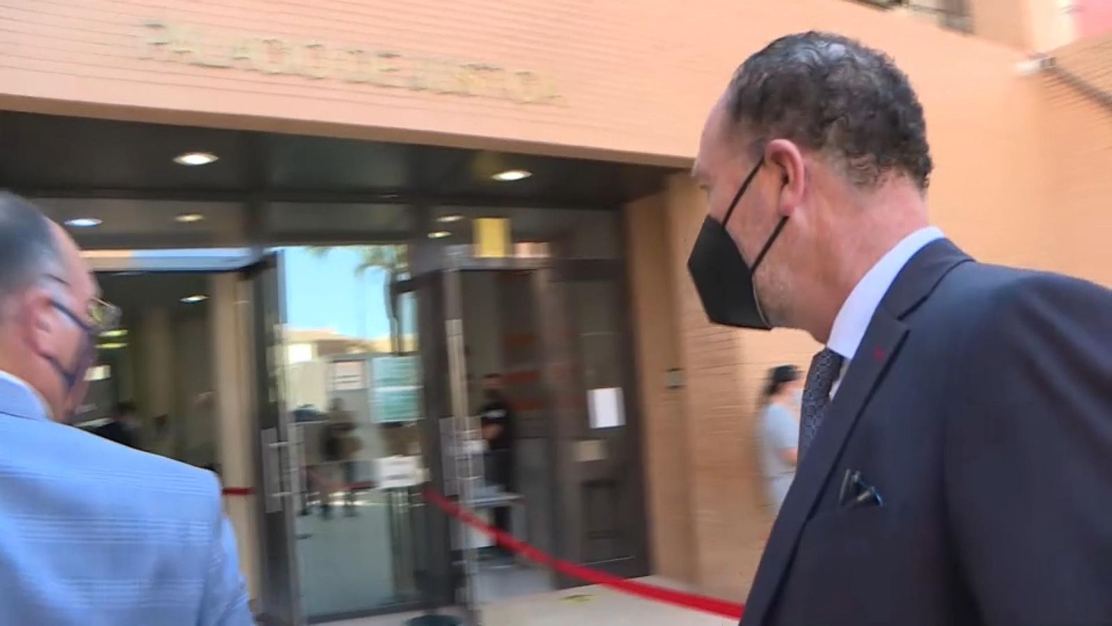 Bascuñana, aquest dimecres, a la seua entrada al jutjat on declara