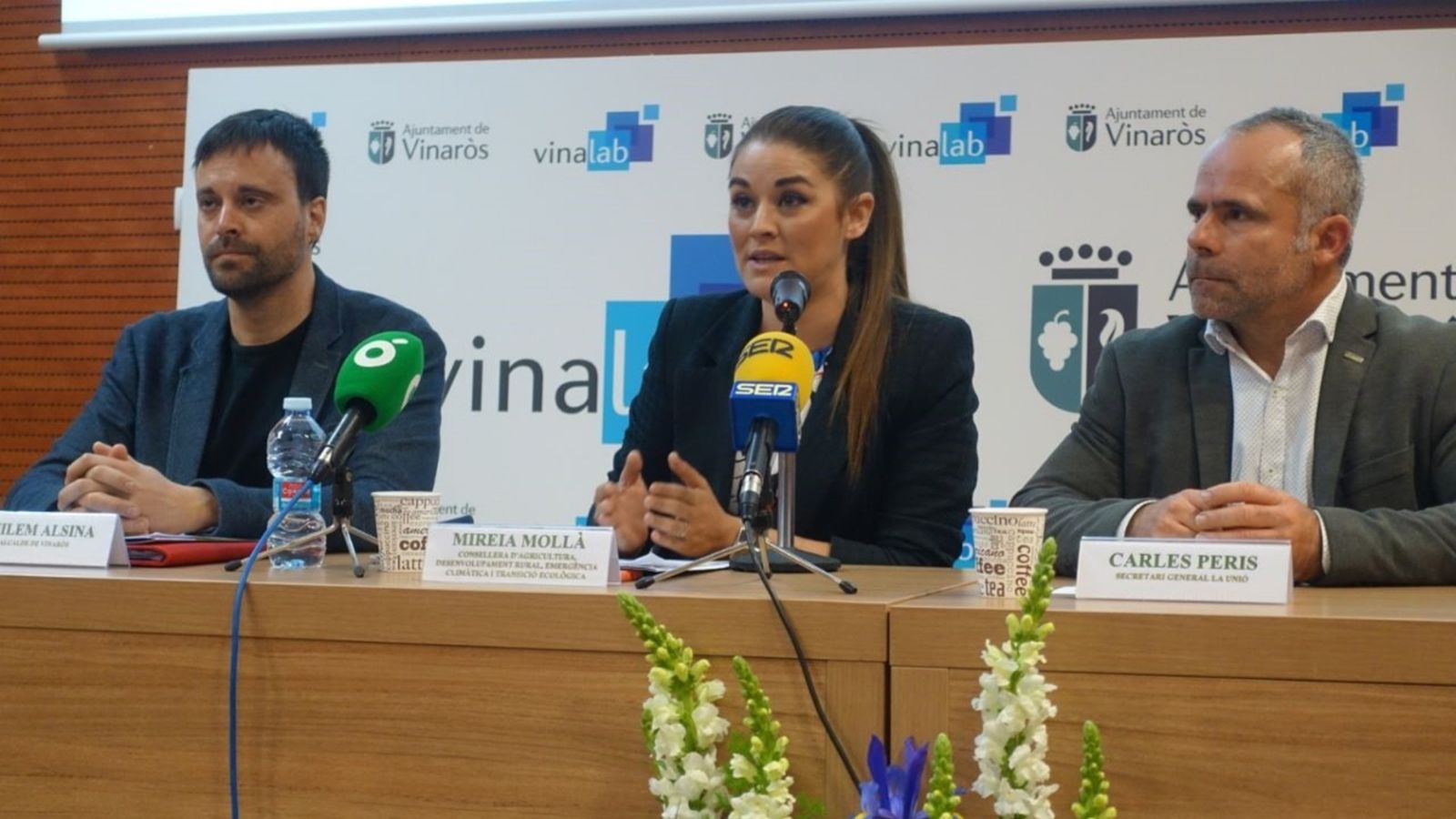 La consellera Mireia Mollà, aquest dimecres a Vinaròs