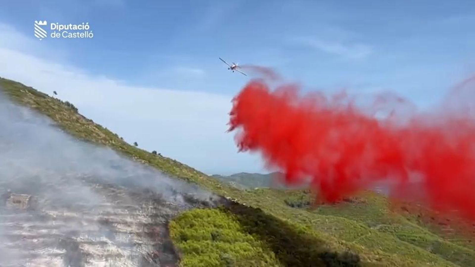 L’incendi de la serra d'Espadà està estabilitzat i sense flama