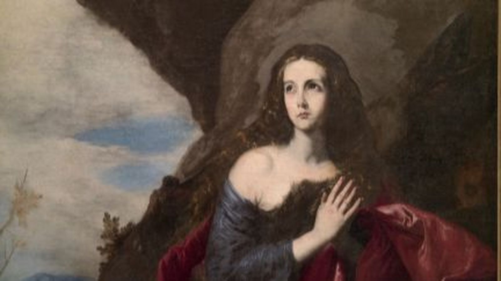 Un detall del quadre Magdalena Penitente