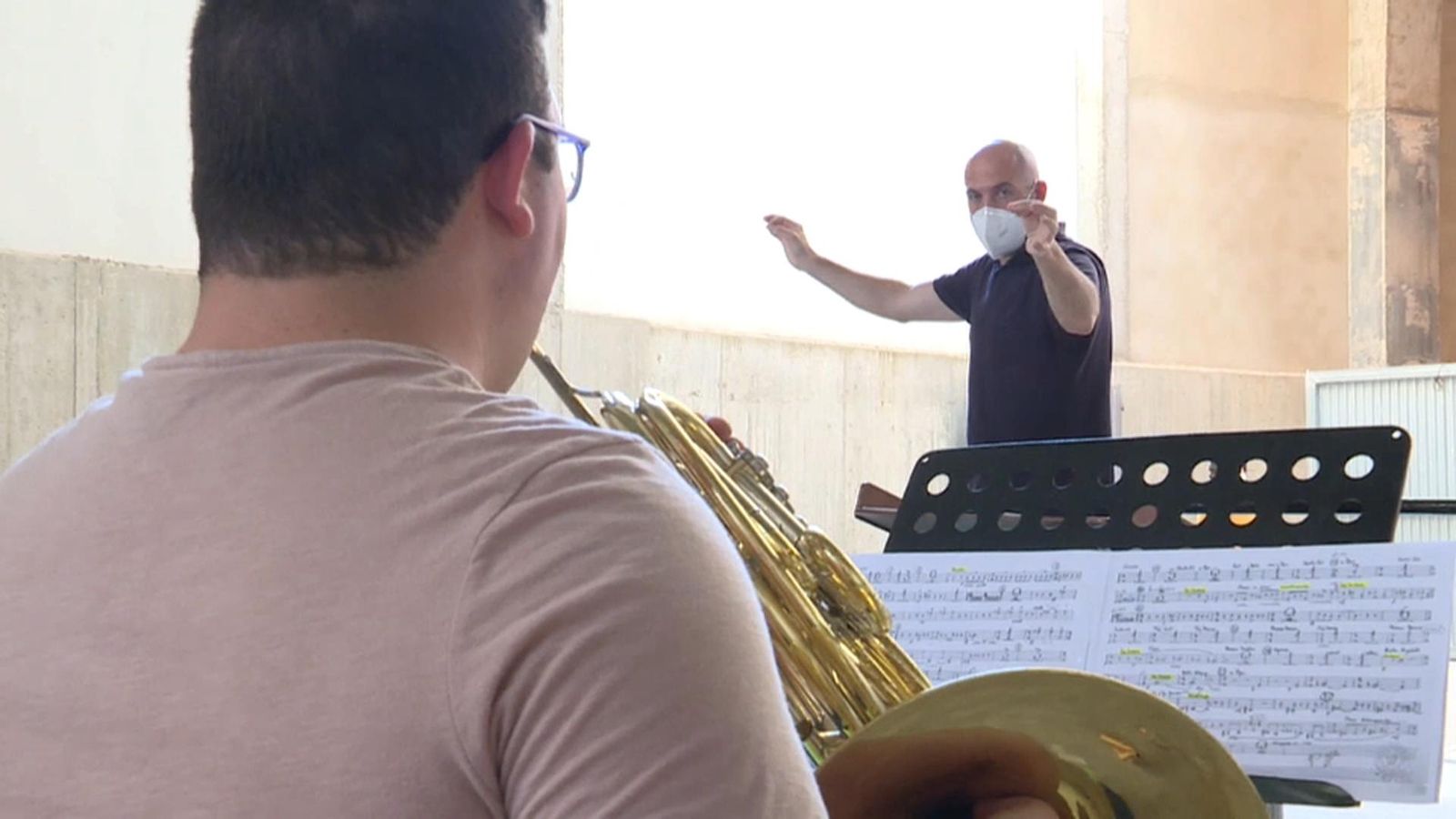 S'haurà de mantindre un distanciament entre músics de dos metres