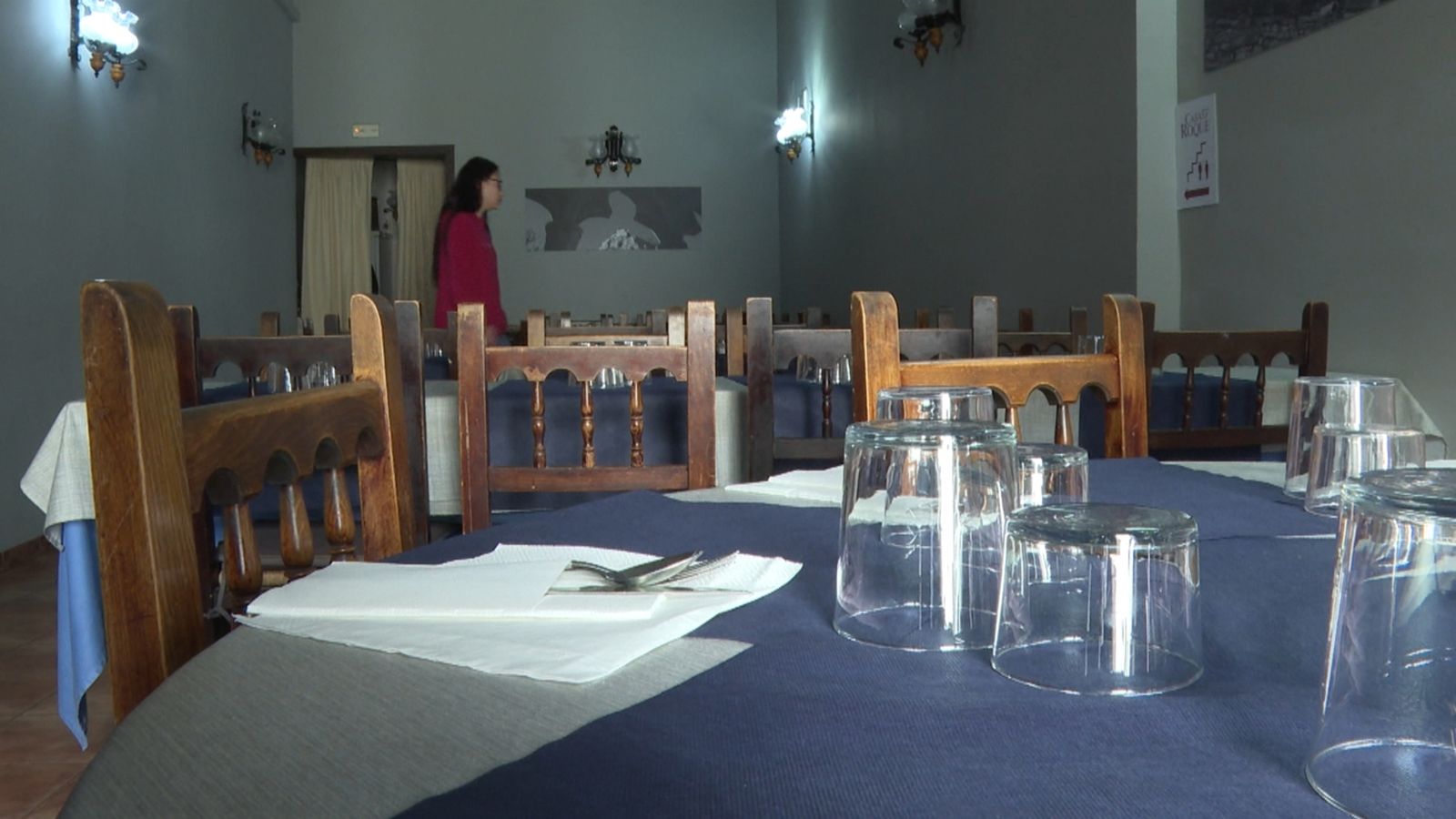 Un restaurant de Morella buit