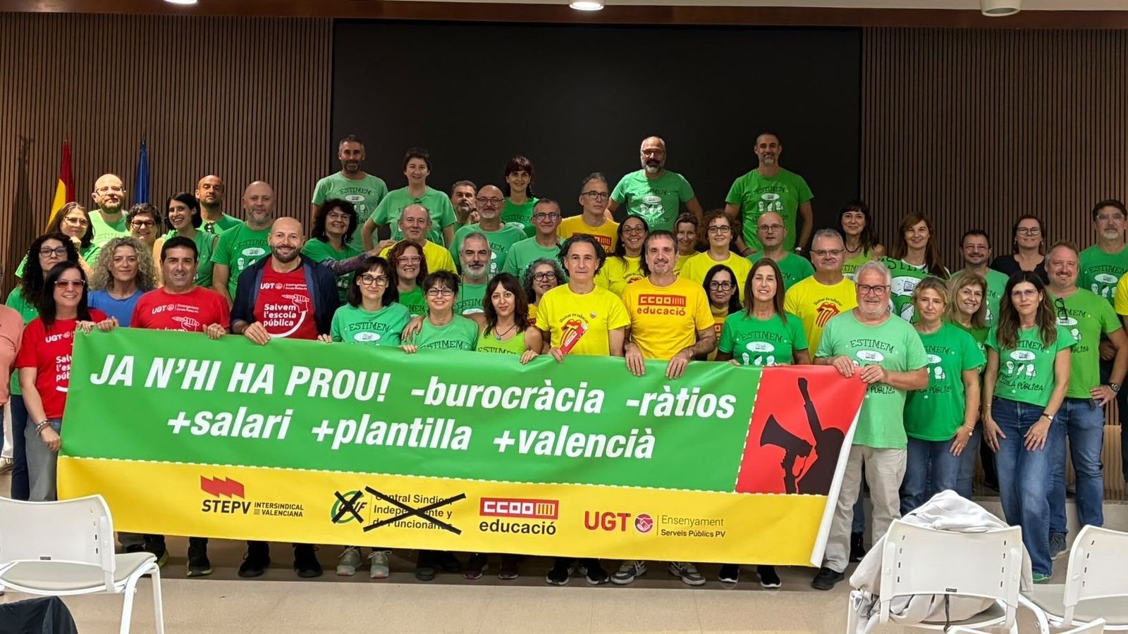 Una imatge dels delegats, este dilluns