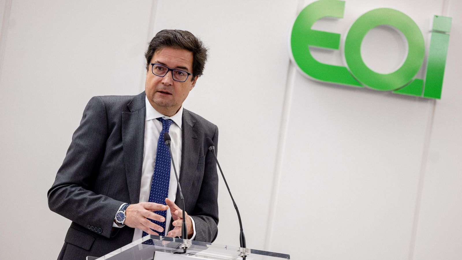 El ministre per a la Transformació Digital i de la Funció Pública, Óscar López, este dijous, a Madrid