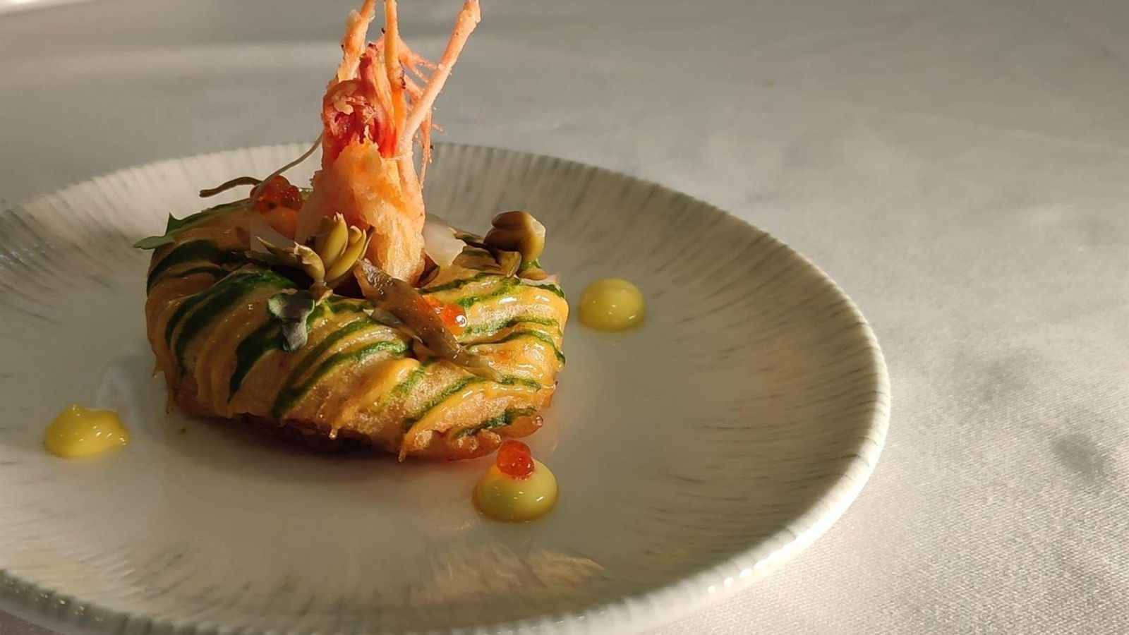 Un dònut de gamba roja de Dénia