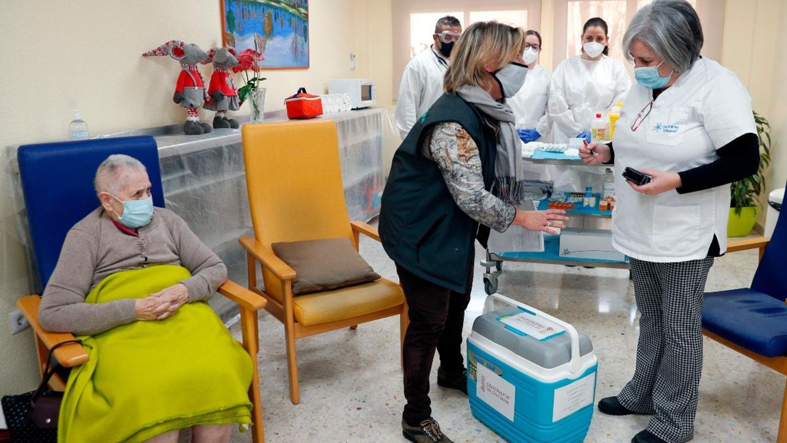 Vacunació a una residència de Torrent