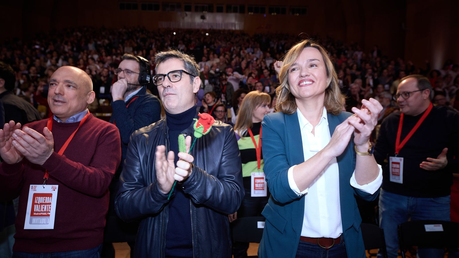 El ministre de la Presidència, Justícia i Relacions amb les Corts, Félix Bolaños, i la portaveu del govern espanyol i ministra d'Educació, Pilar Alegría