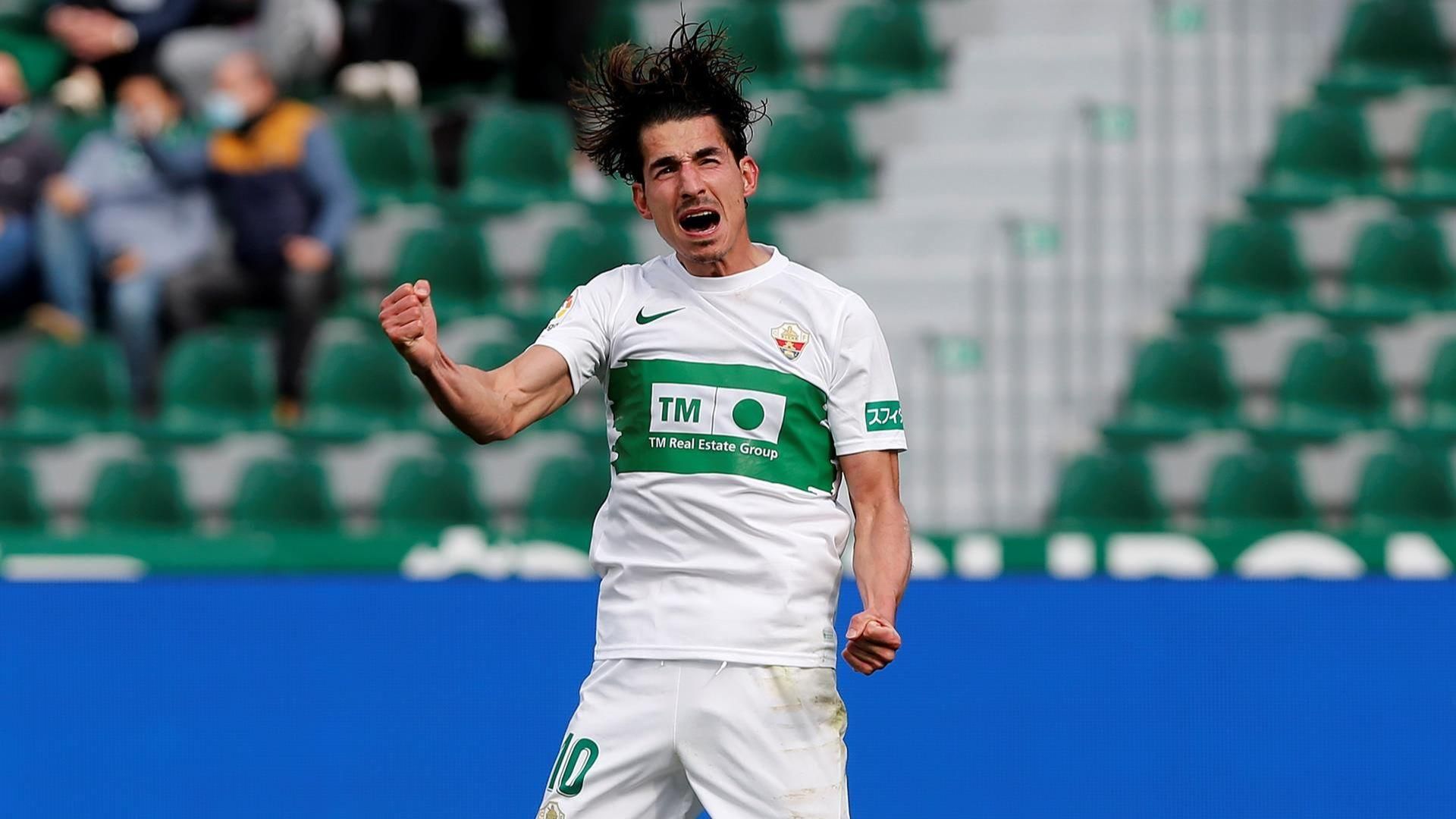Pere Milla celebra un dels gols