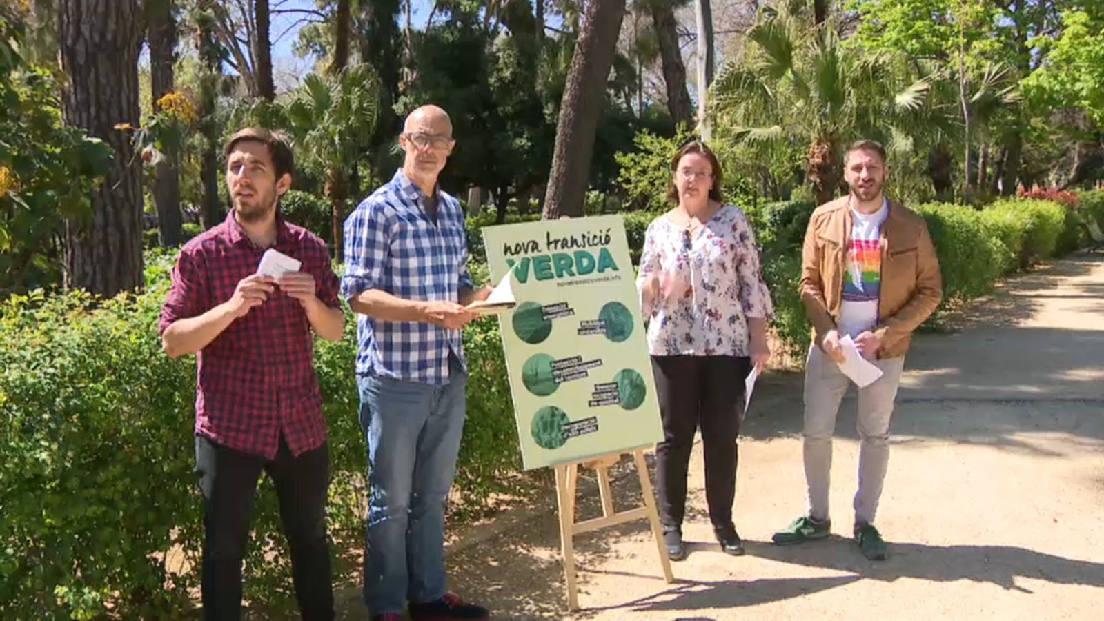 Unides Podem ha presentat al parc Ribalta de Castelló la denominada transició verda