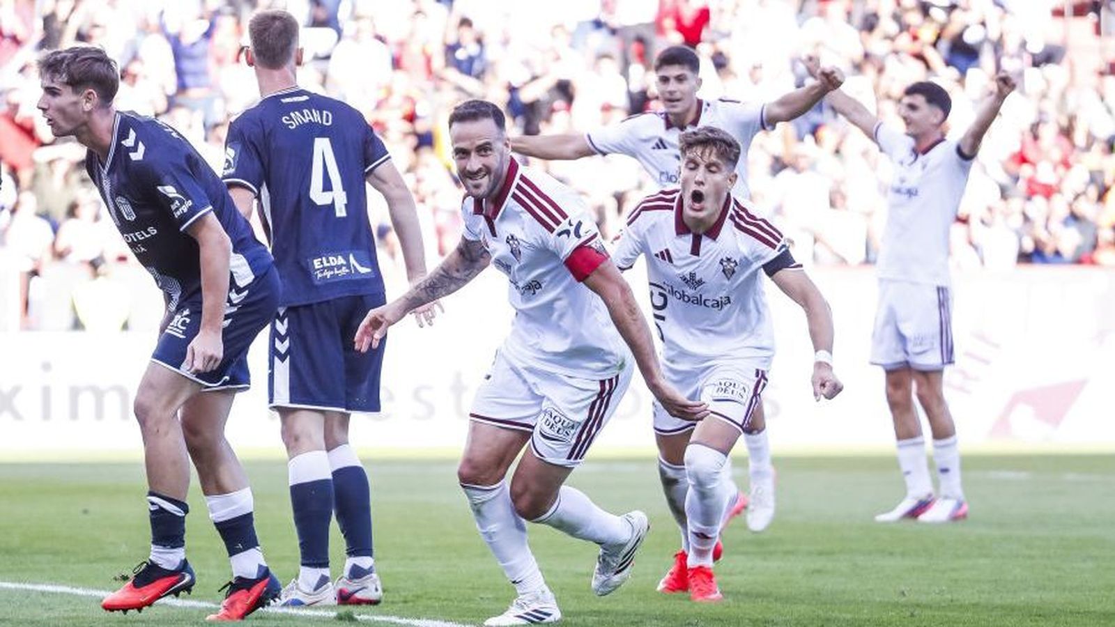 Imatge del segon gol de l'Albacete al CD Eldense