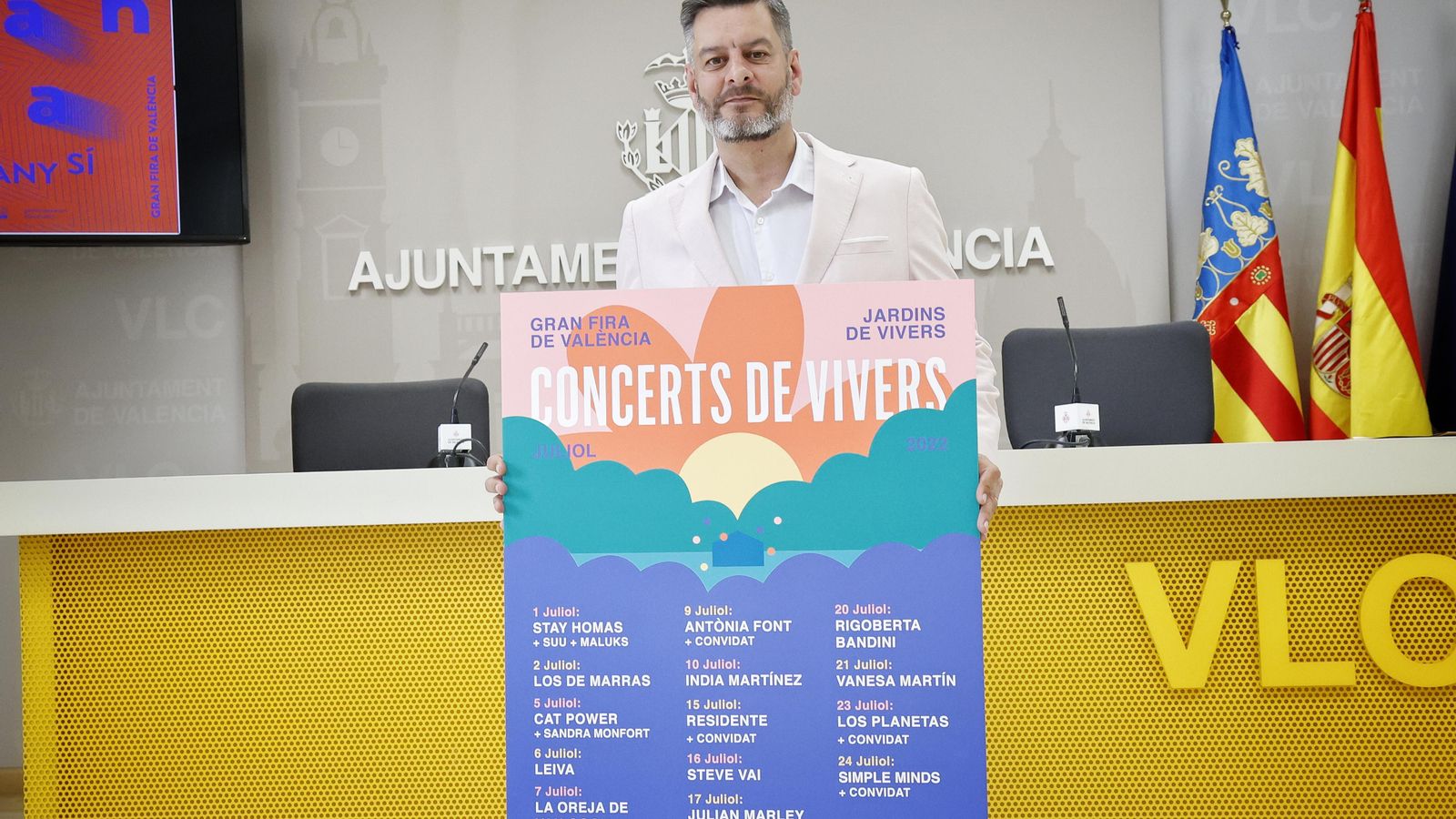 El regidor Carlos Galiana presenta la programació de la Gran Fira de València